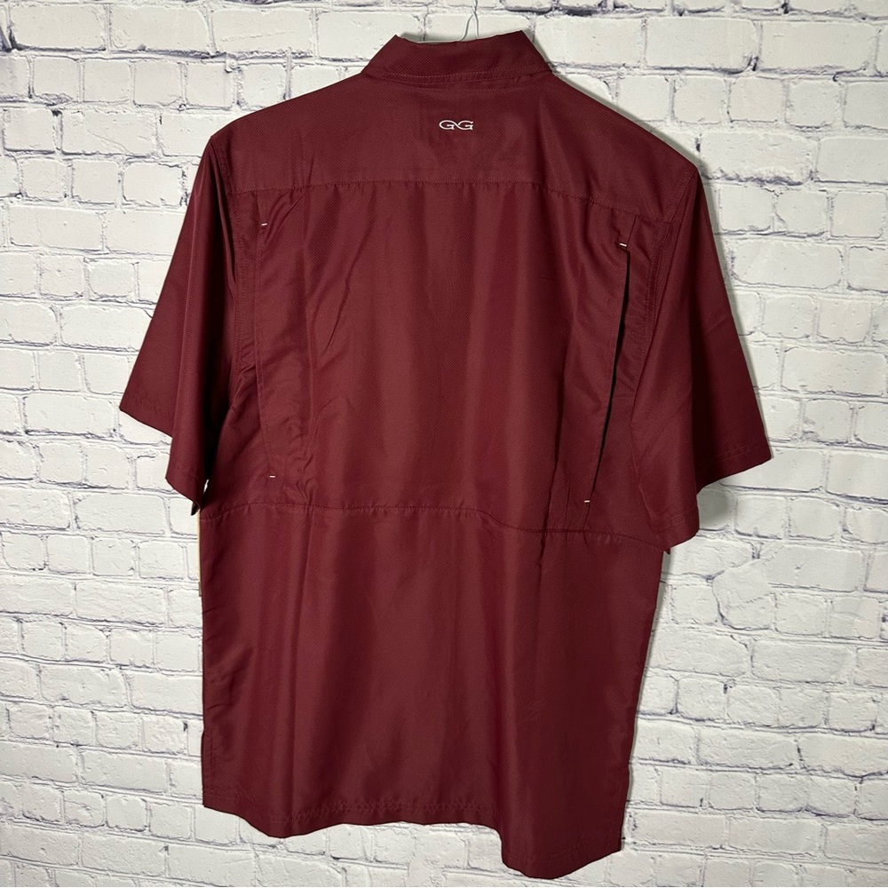 OGIO Men's Burgundy Casual Button Down Shirt - Picture 2 of 4